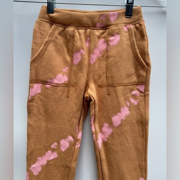 Grayson Mini Tan Pink Splatter Sweatpants Joggers Pants Size 5T - Picture 2 of 11